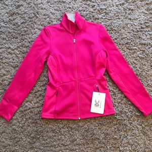 NWT HOT PINK SPYDER ZIP UP